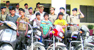 Auto thieves nabbed by the police in Dehradun on Thursday