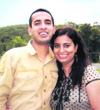 Ripponjit Singh and his wife, Sucheta