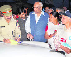 Former Lok Sabha Speaker Somnath Chatterjee in Mussoorie.