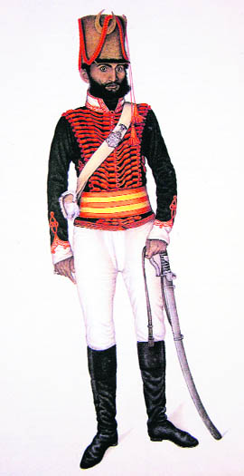 Kala in his soldiers uniform. 