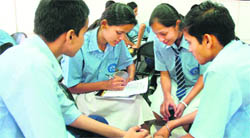 Students at the creative writing workshop held at CSA