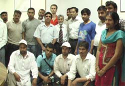 Experts from Afghanistan during their visit to Sriganganagar. 