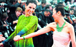 Actor Michelle Yeoh goes interesting on the red carpet