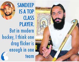 Indian hockey teams current captain Rajpal Singh at his Mohali home on Tuesday. 