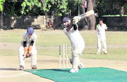 Trials to select the Dehraduns under-16 cricket team in progress at Rangers College grounds in Dehradun on Wednesday.