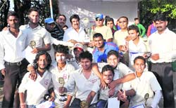 The Himalayan Cricket Academy team that won the Kanta Devi Memorial National Cricket Tournament in Dehradun on Wednesday. 