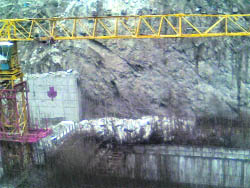 Rain damage to Chamera dam