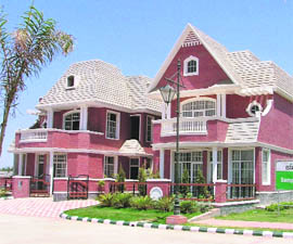 A European style villa in a township coming up on the outskirts of Ludhiana