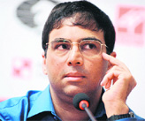 Nicknamed the "Tiger from Madras", Anand during a press conference after his win at Sofia