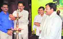 Uttarakhand Chief Minister Ramesh Pokhriyal Nishank at the inauguration of a workshop on bio-diversity at the FRI in Dehradun on Saturday.