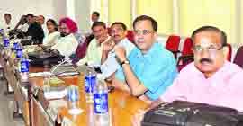 Participants at a training programme for senior forest officials in Dehradun on Saturday.