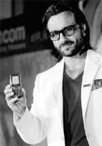Saif with his set