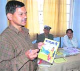 Uday Karola addresses a seminar in Mussoorie on Tuesday.