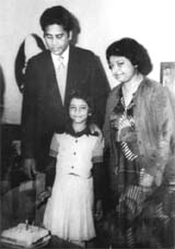 A file photo of Ruchika and her parents