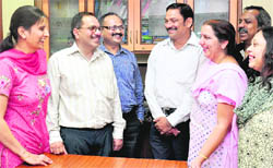 Parents celebrate the success of their wards in the IITJEE.