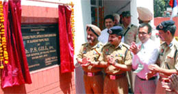 DGP P.S. Gill inaugurates the traffic offences compounding branch in Jalandhar on Wednesday