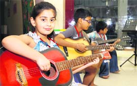Children learn to make the most of their vacations at a summer camp in a Gurgaon school.