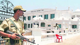 Security has been stepped up in view of the forthcoming visit of Congress President Sonia Gandhi to Jammu on Saturday.