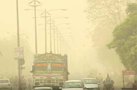 Bathinda town was hit by a duststorm on Thursday.There was, however, no relief from the heat wave with the mercury hovering around 47 degrees C. 