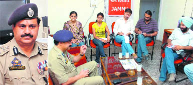 Ashok Gupta in conversation with The Tribune team in Jammu.