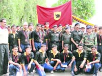 The 1 Armoured Division team that won the Army Adventure Cup in Rishikesh on Saturday. 
