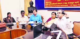 Participants at a national meeting on the promotion of DAISY Books in Dehradun on Saturday.