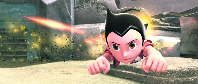  Astro Boy always remains uni-dimensional. And so do his escapades