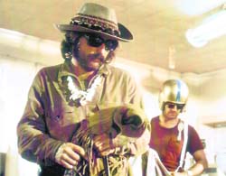 Dennis Hopper (L) and Jack Nicholson in Easy Rider