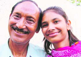 Ruby Mishra and her father put their heads together