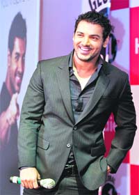 Bollywood actor John Abraham at the launch of Haier products in New Delhi