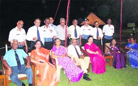 Officers of the Army Educational Corps at the raising day function of the crops in Dehradun