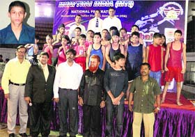 The Uttarakhand sub-junior team that won the National Sub-Junior Muay Thai championship in Bangaluru on Tuesday and (inset) Himanshu Singh Bisht who has won a gold medal at the championship