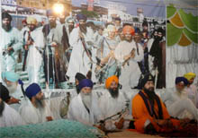 The conclave in progress at Bathinda on Thursday evening.