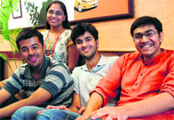 City toppers of CLAT in a jubilant mood at Coffee Caf Day in Chandigarh
