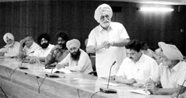 Municipal councillors during a House meeting at Mohali on Thursday