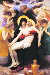 Pieta by French painter William Adolphe Bouguereau