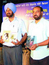 Deputy Commissioner K.S Pannu releases five books of Kewal Dhaliwal during a function in Amritsar