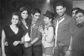 Stars come down for a fashion show at a hotel in Phase I, Industrial Area, Chandigarh, on Saturday.