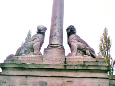 The memorial at Neuve Chapelle, designed by Sir Herbert Baker, was unveiled in 1927