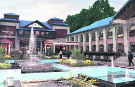 The Sangarmal shopping complex which was inaugurated by Chief Minister Omar Abdullah in Srinagar
