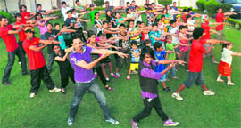 A dance workshop under way in Ludhiana
