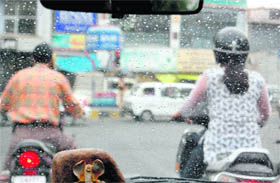 Mercury dipped after the Doon valley experienced showers on Monday.
