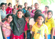 Murthal girls at Sonepat sports office to collect cash awards