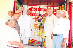 Activists of Brahmin Samaj at a function in Rewari.