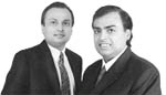 Anil and Mukesh Ambani