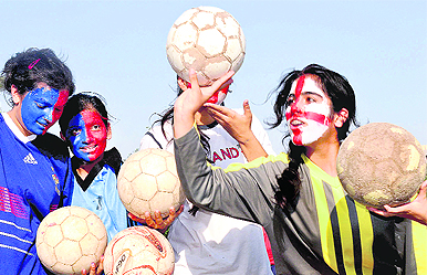 Soccer fever has gripped girls in Chandigarh.