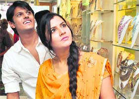 TV actors Neil Bhatt and Smriti Kalra in Ludhiana