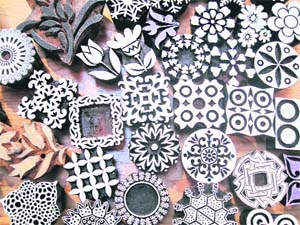 Various kinds of designs are available in block printing