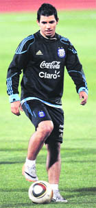 Argentine forward Sergio Aguero is coach Maradonas son-in-law. 