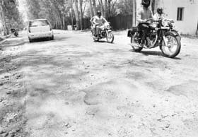 Travelling on the weather-beaten Chandigarh-Mullanpur-Siswan road has become a nightmarish experience for road users